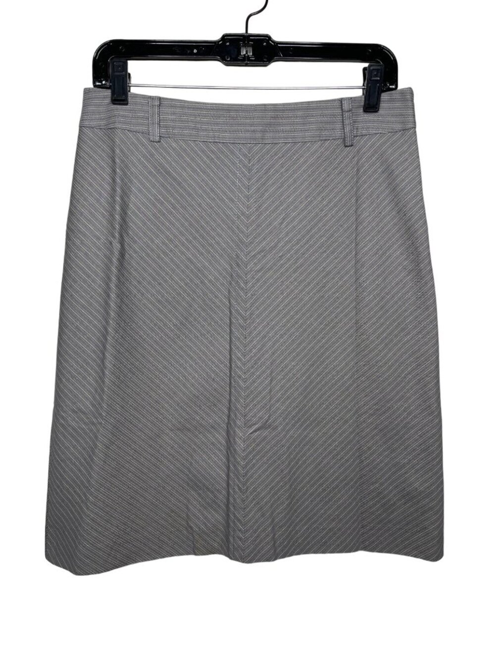 Kenneth Cole Women's Skirt Size 8 Gray Pinstripe A Line Career Office
